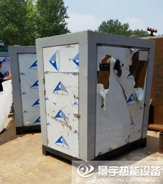 兩臺免檢蒸汽發(fā)生器發(fā)貨案例現場